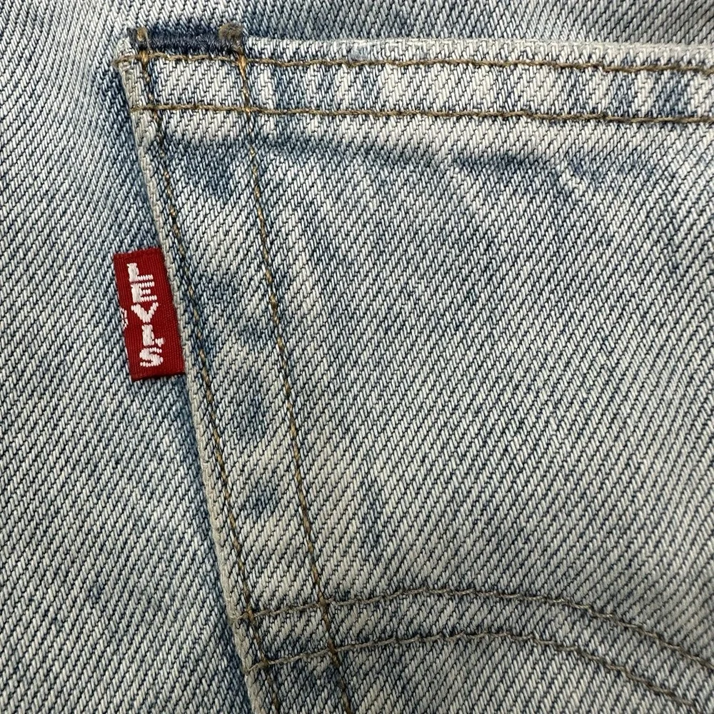 Levi's 568 Big E Premium Loose Straight Jeans Men 34x30 Cotton Light Blue Denim